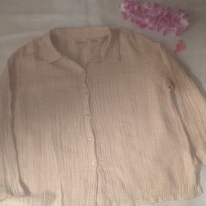 ✨ Final sale✨ Classic Elements long sleeve tan blouse XL 18